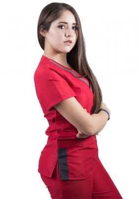 Pijama Boston Sport  Dama Color Rojo