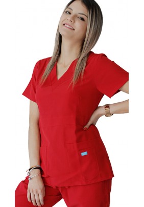 Pijama Sport York Spandex-Dama Rojo