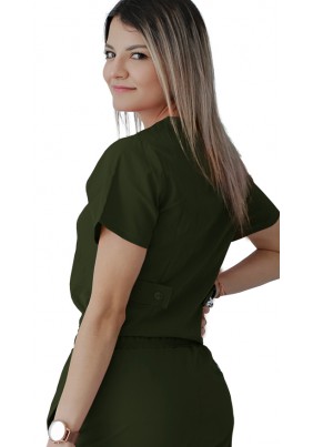 Pijama Sport York Spandex-Dama Verde Militar